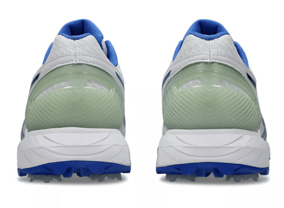 Asics Gel 350 Not Out FF - White/Neon Blue - The Cricket & Football Warehouse