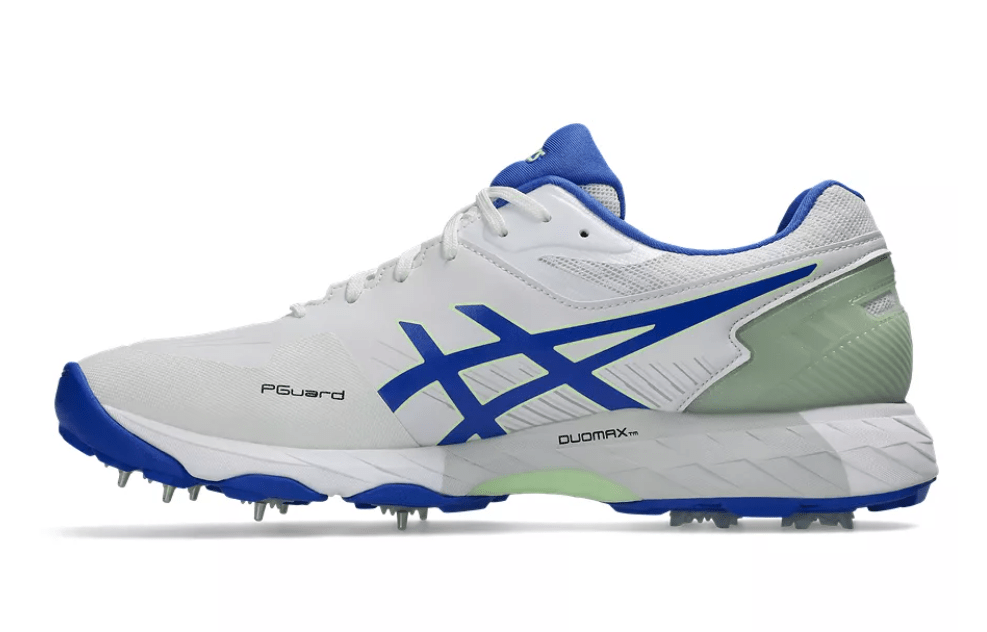 Asics Gel 350 Not Out FF - White/Neon Blue - The Cricket & Football Warehouse