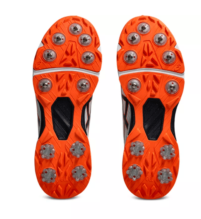 Asics Gel 350 Not Out FF - White/Orange - The Cricket & Football Warehouse