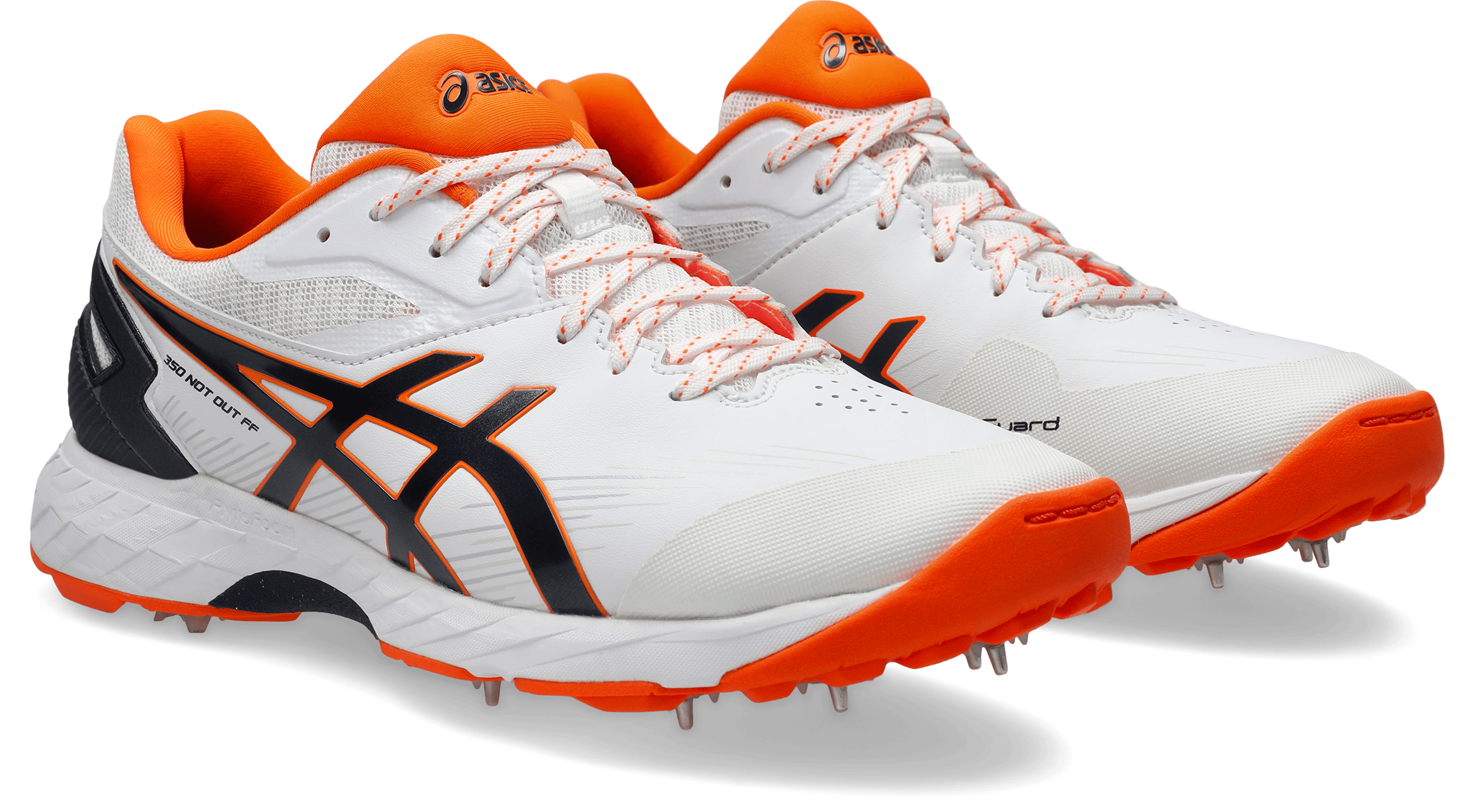 Asics Gel 350 Not Out FF - White/Orange - The Cricket & Football Warehouse