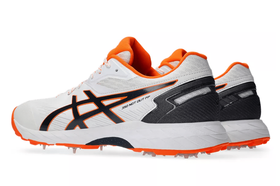 Asics Gel 350 Not Out FF - White/Orange - The Cricket & Football Warehouse