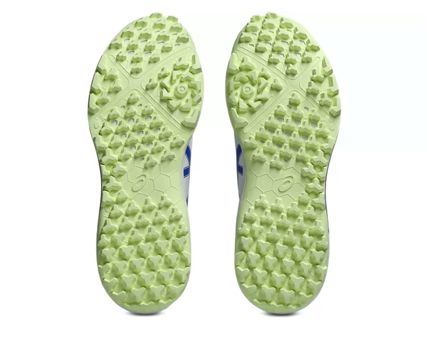 Asics Gel Lethal Field 2 Cricket Rubbers White/Neon Blue - The Cricket & Football Warehouse