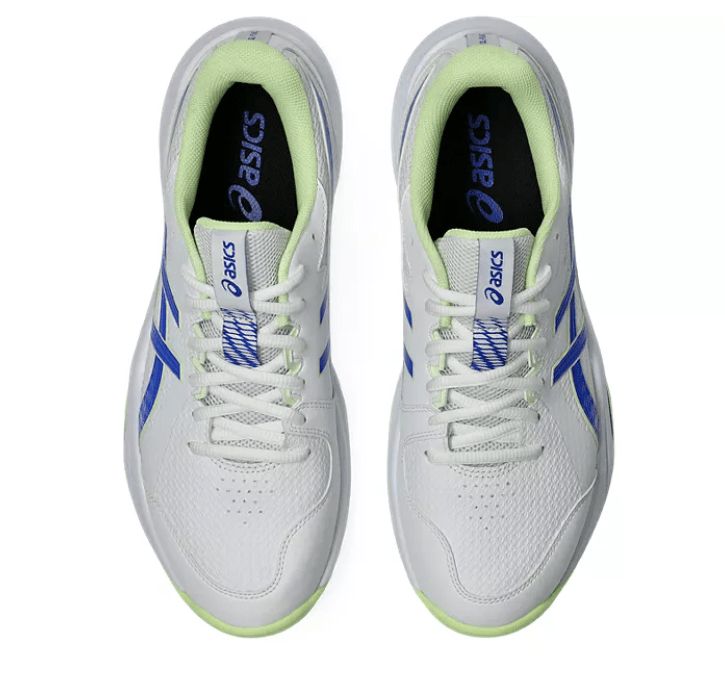Asics Gel Peake 3 Cricket Rubbers White/Neon Blue - The Cricket & Football Warehouse