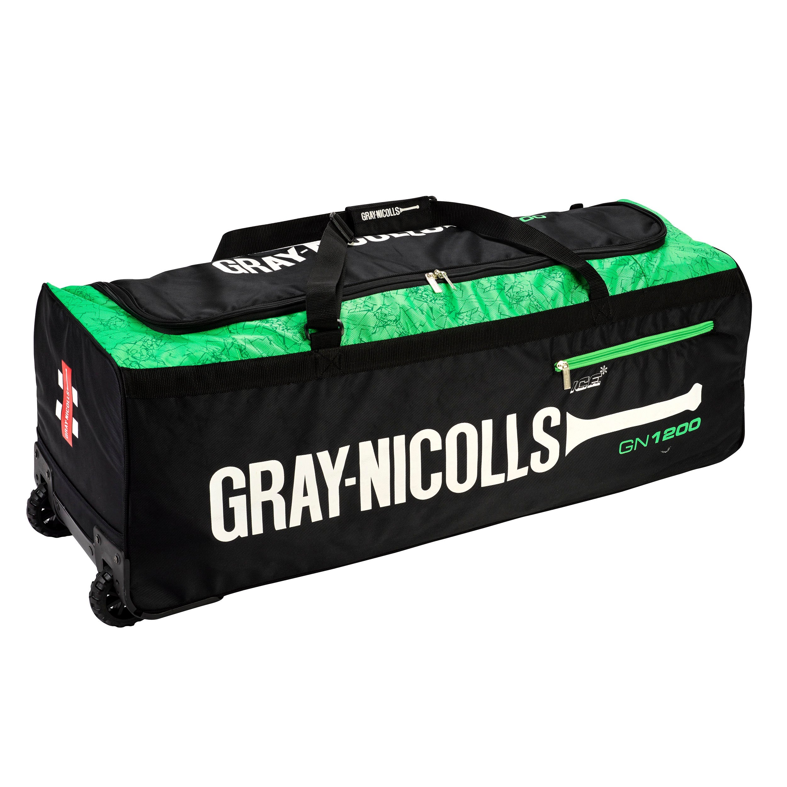 Gray - Nicolls 1200 Cricket Wheel Bag - The Cricket & Football Warehouse