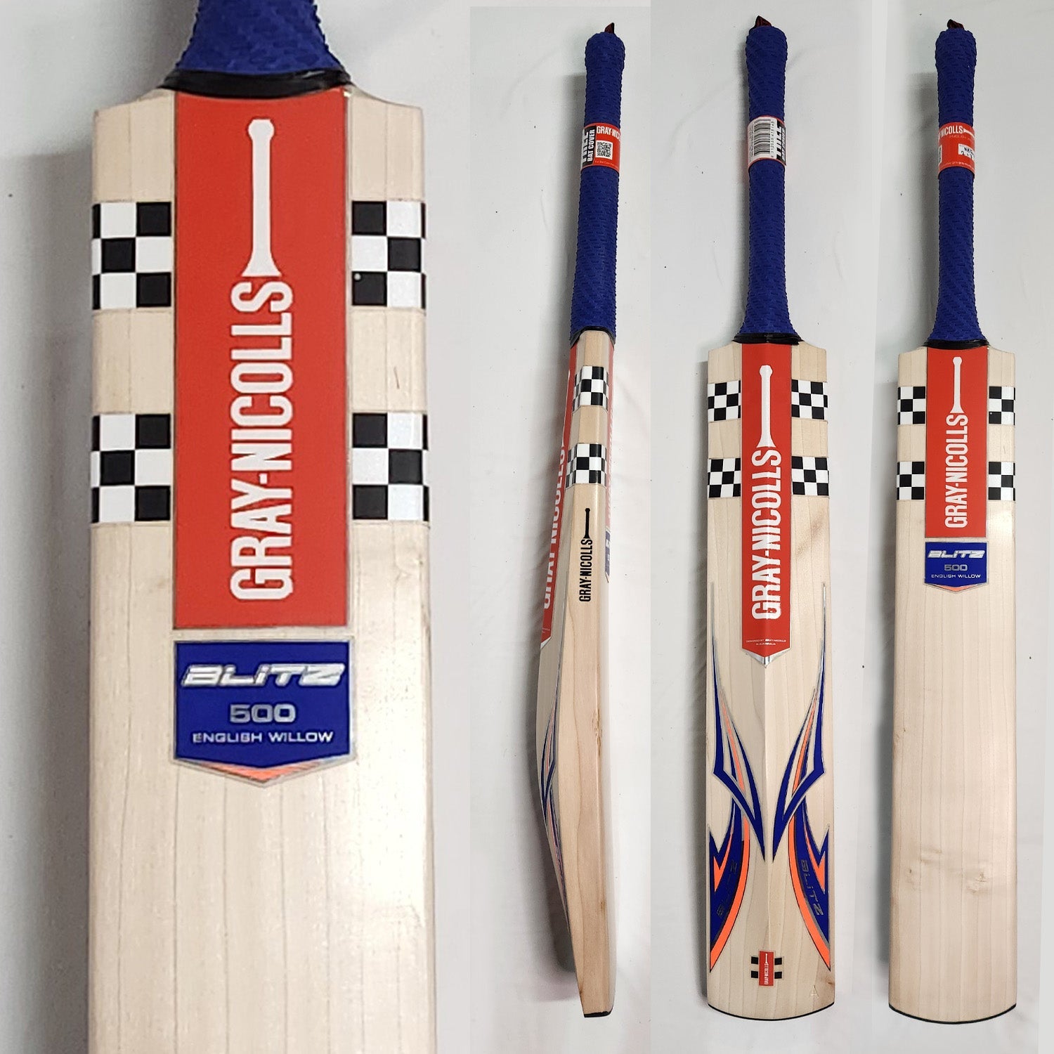 Gray - Nicolls Blitz 500 Natural Ready Play Senior Bat - The Cricket & Football Warehouse