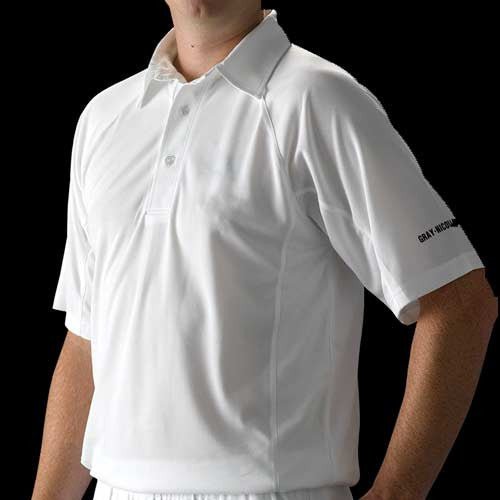 Gray-Nicolls Cricket Shirt - Elite Mid Sleeve Senior/Junior White - The Cricket Warehouse