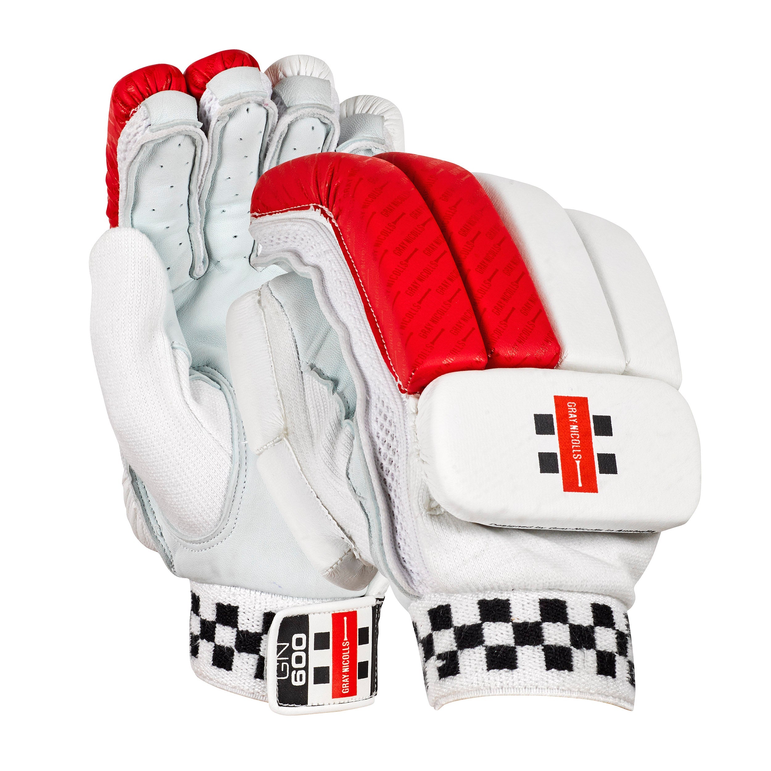Gray Nicolls GN 600 Cricket Batting Gloves - Red - The Cricket Warehouse