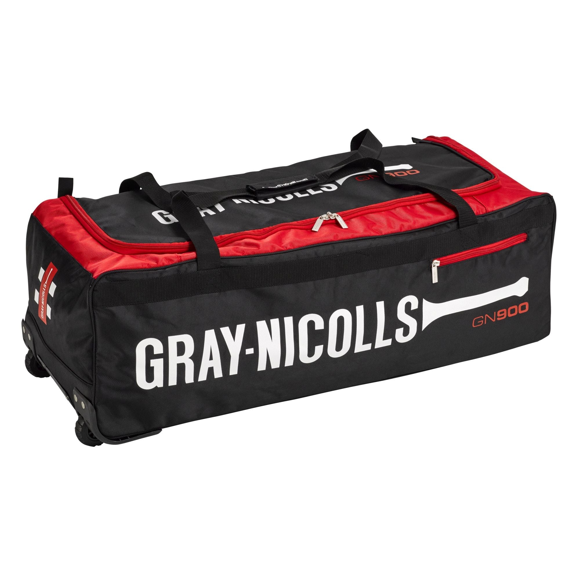 Gray-Nicolls GN 900 Cricket Wheel Bag Black/Red - The Cricket Warehouse