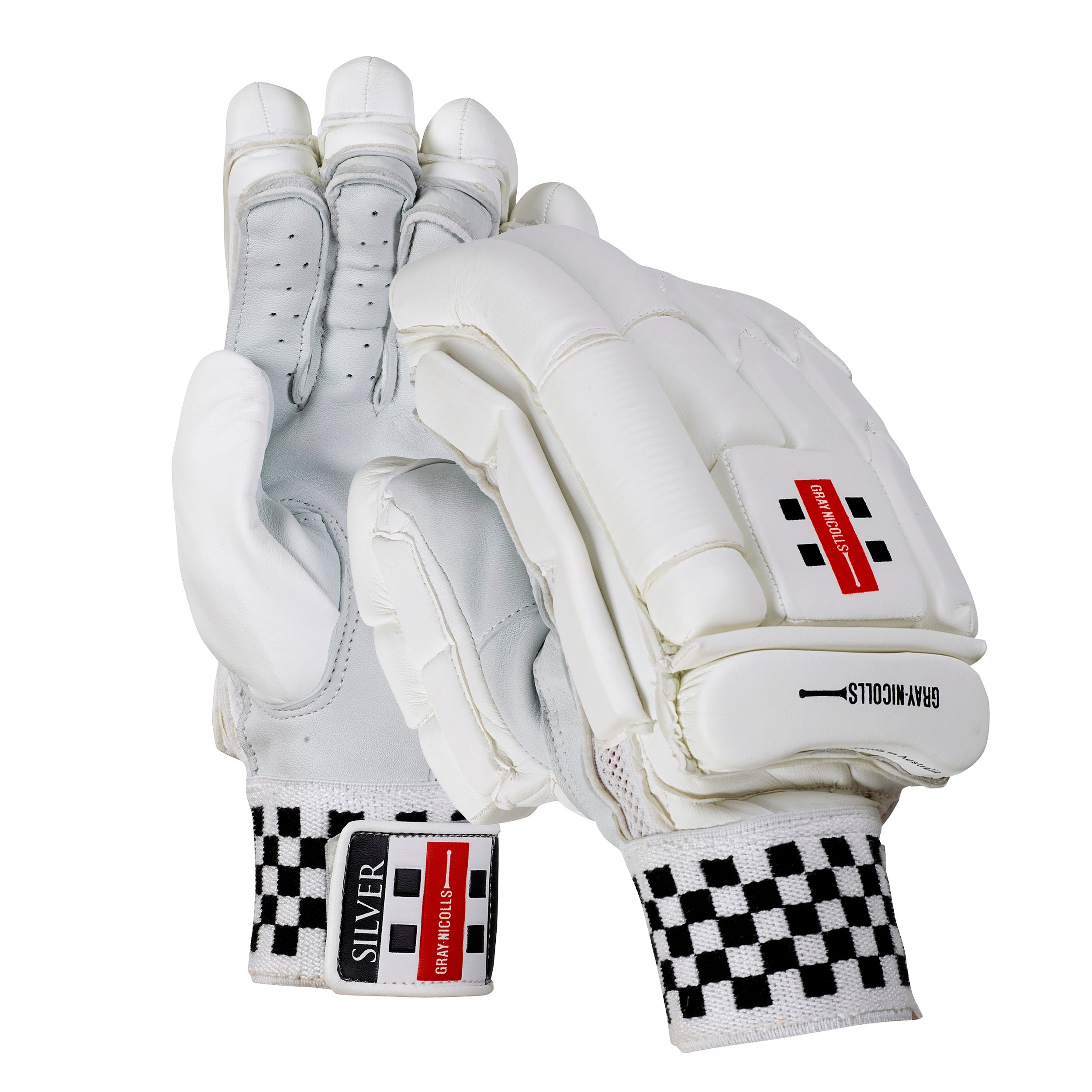 Gray-Nicolls Silver Cricket Batting Gloves - The Cricket Warehouse