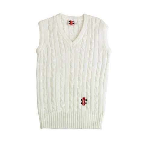 Gray-Nicolls Sleeveless Cricket Sweater Plain - Junior - The Cricket Warehouse