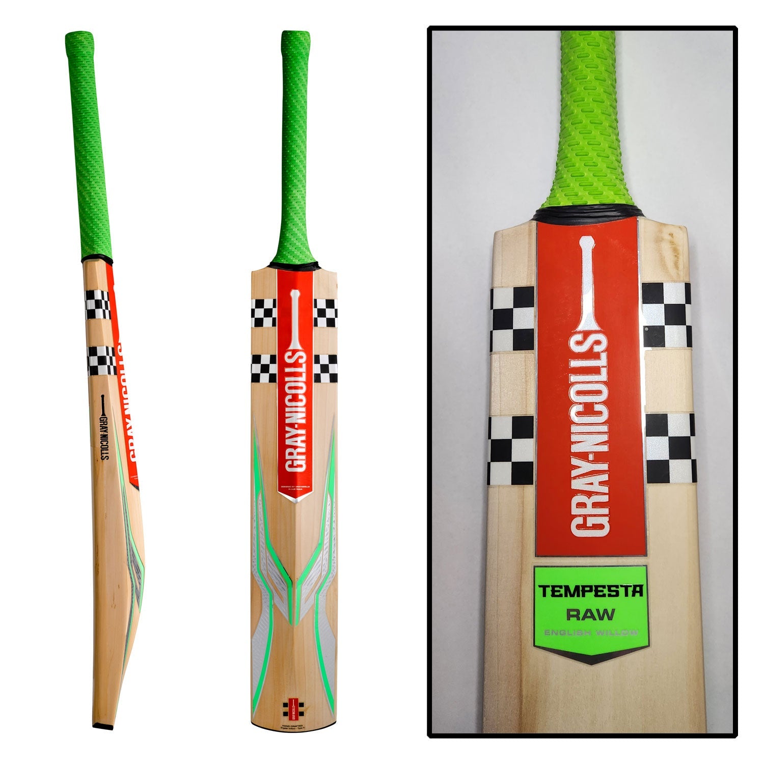 Gray - Nicolls Tempesta Raw Senior Cricket Bat - The Cricket Warehouse