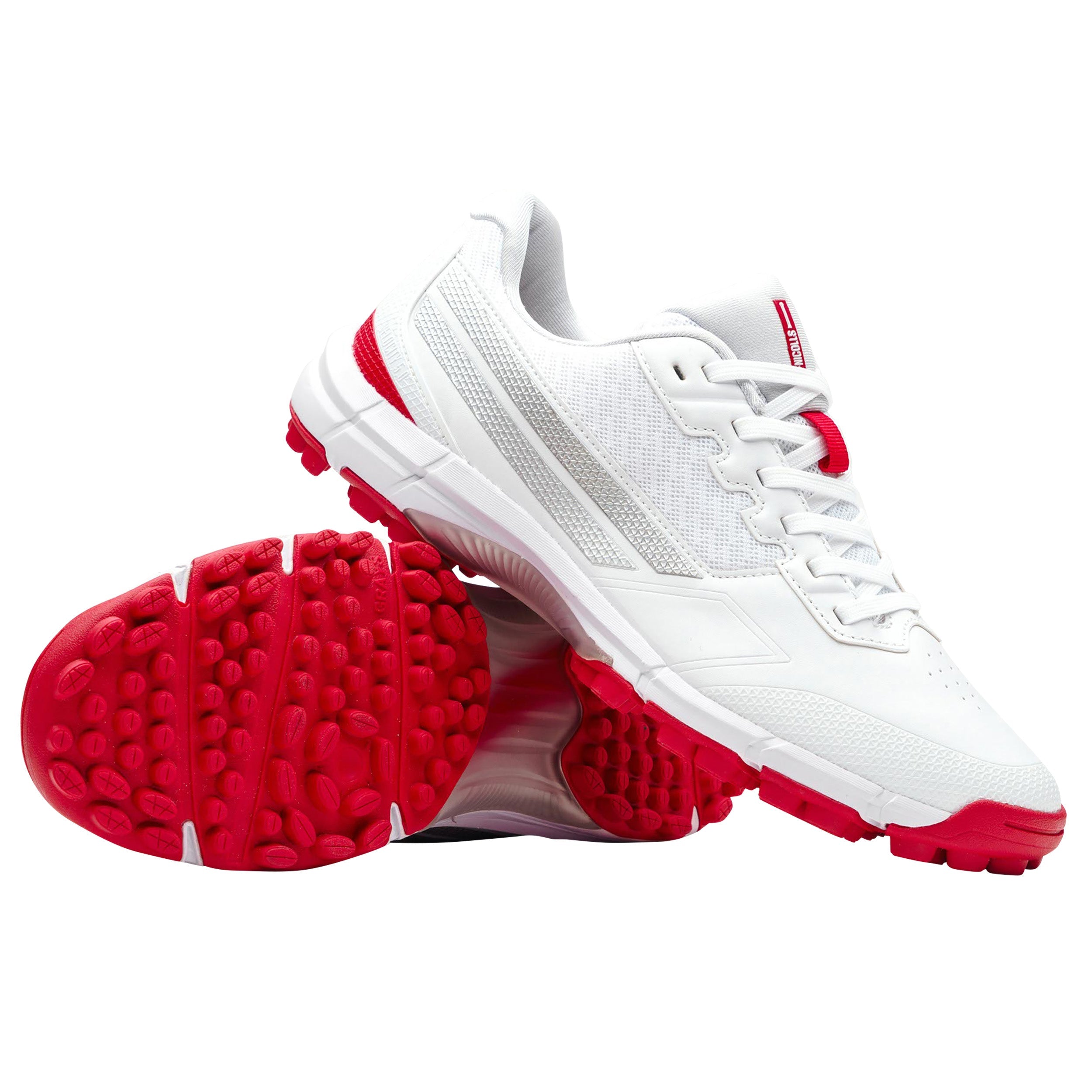 Gray - Nicolls Velocity 5.0 Rubber Sole Shoes - Junior & Senior - The Cricket & Football Warehouse
