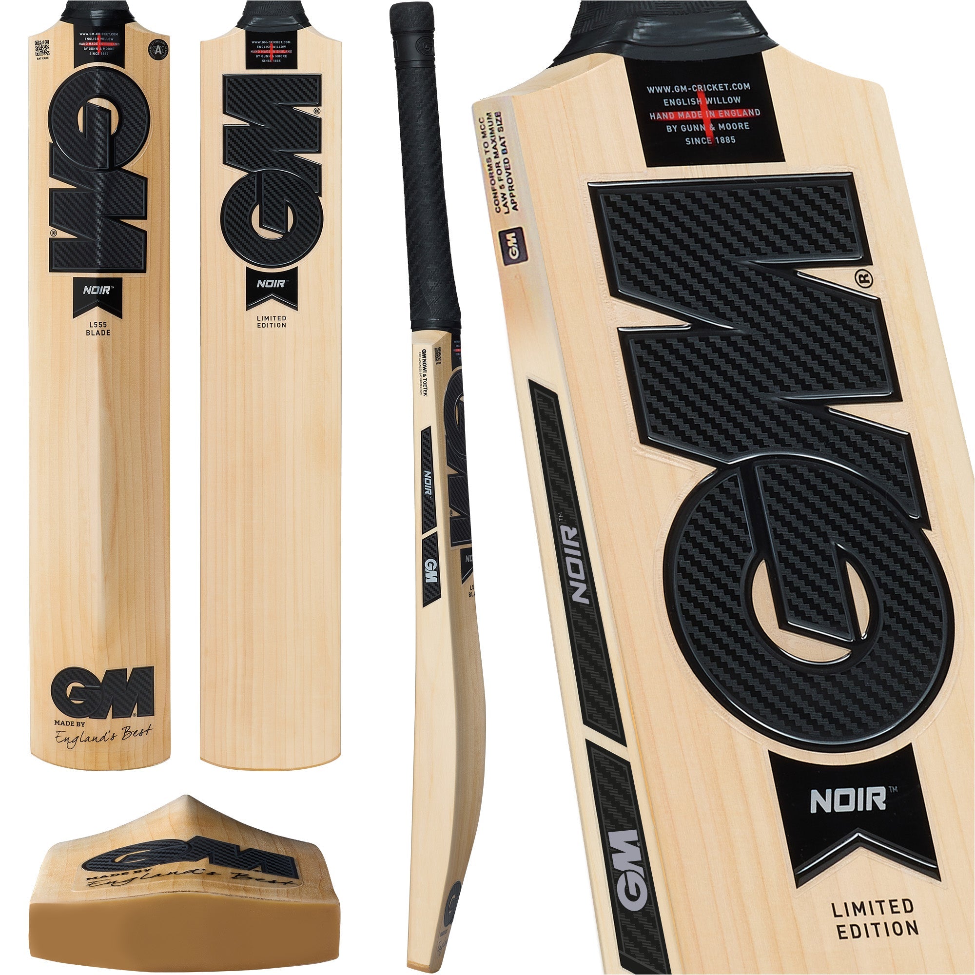 Gunn & Moore Noir 808 Senior Cricket Bat - The Cricket & Football Warehouse