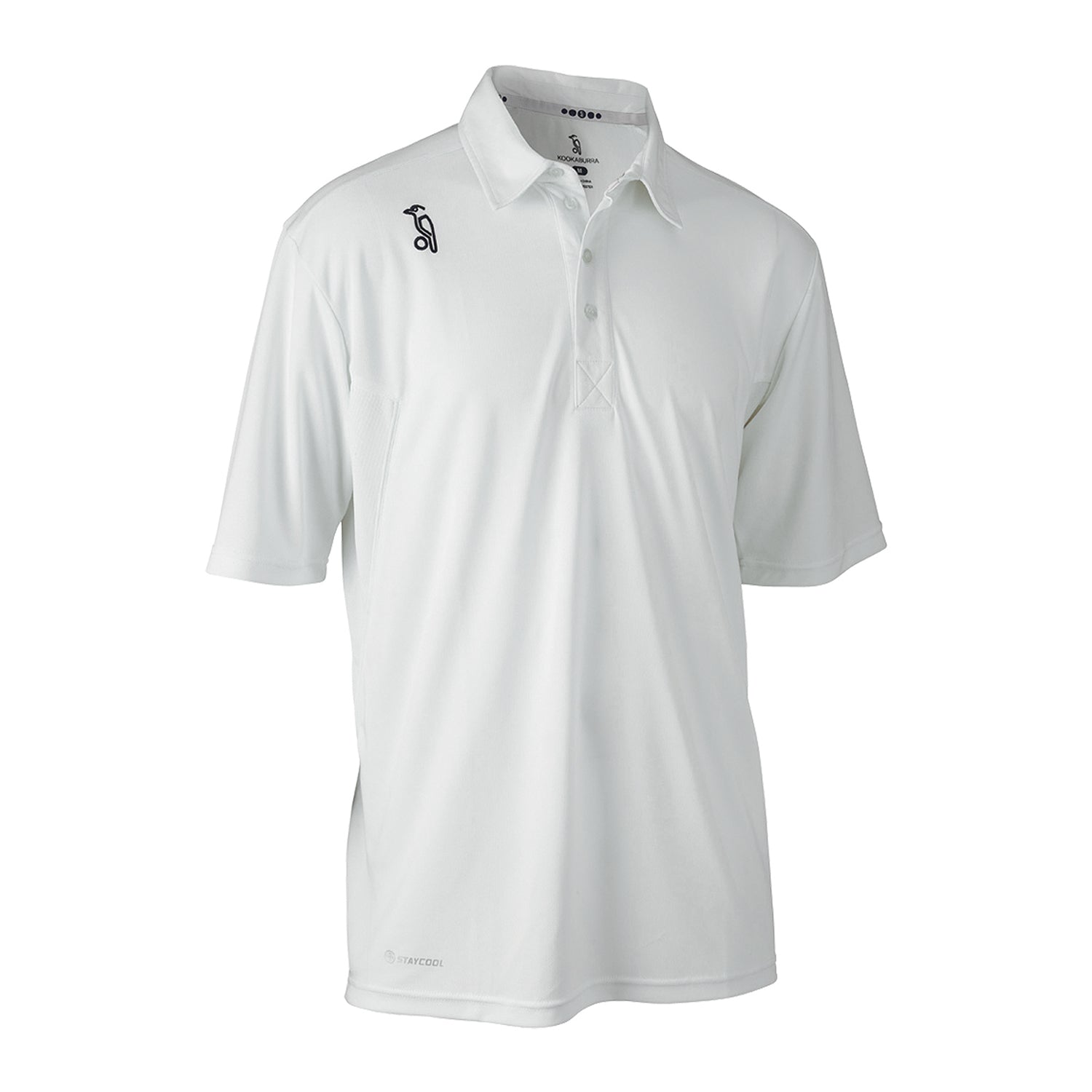 Kookaburra Pro Active Short Sleeve White Cricket Shirt - The Cricket Warehouse