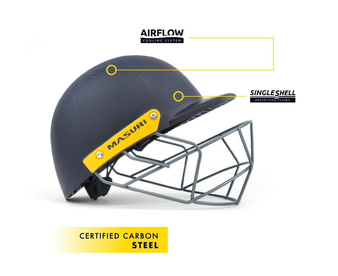 Masuri C-Line Junior Cricket Helmet with Neck Guard - The Cricket & Football Warehouse