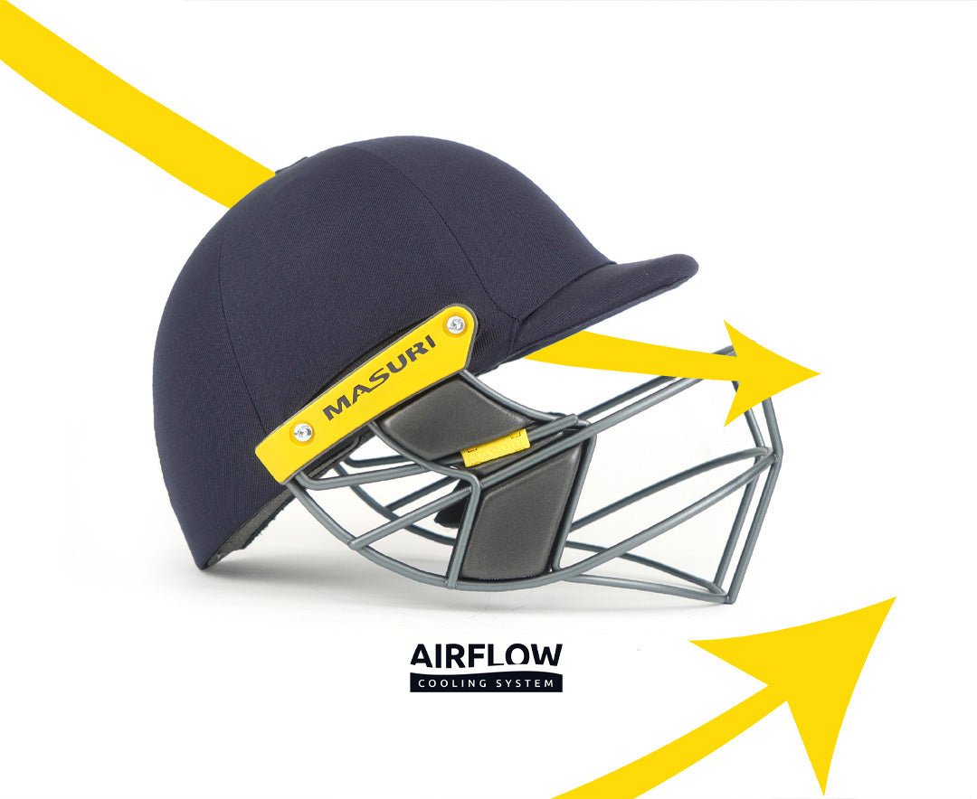 Masuri T-Line Senior Cricket Helmet with Neck Guard - The Cricket & Football Warehouse