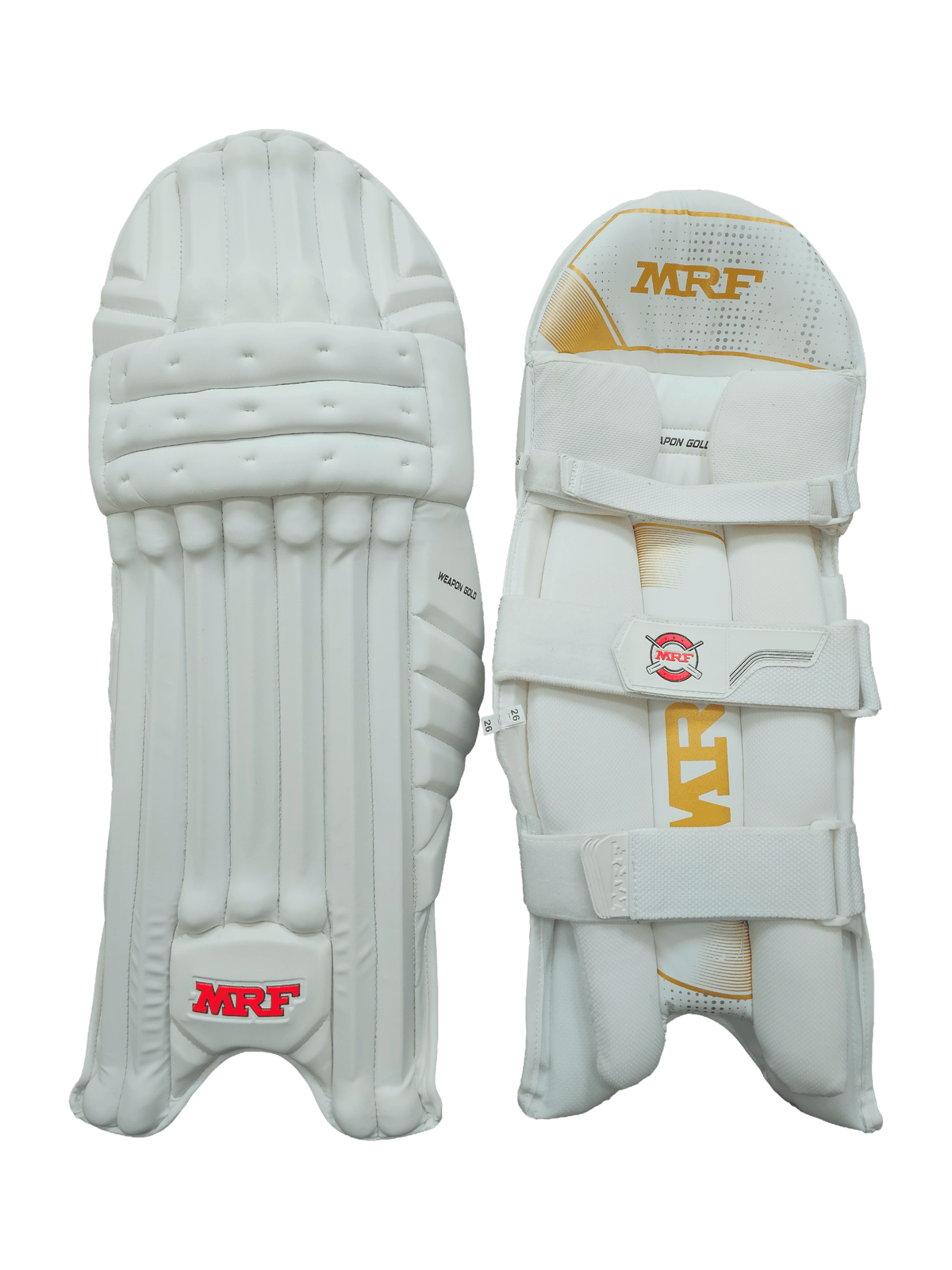 MRF Weapon Gold Cricket Batting Pads - The Cricket & Football Warehouse