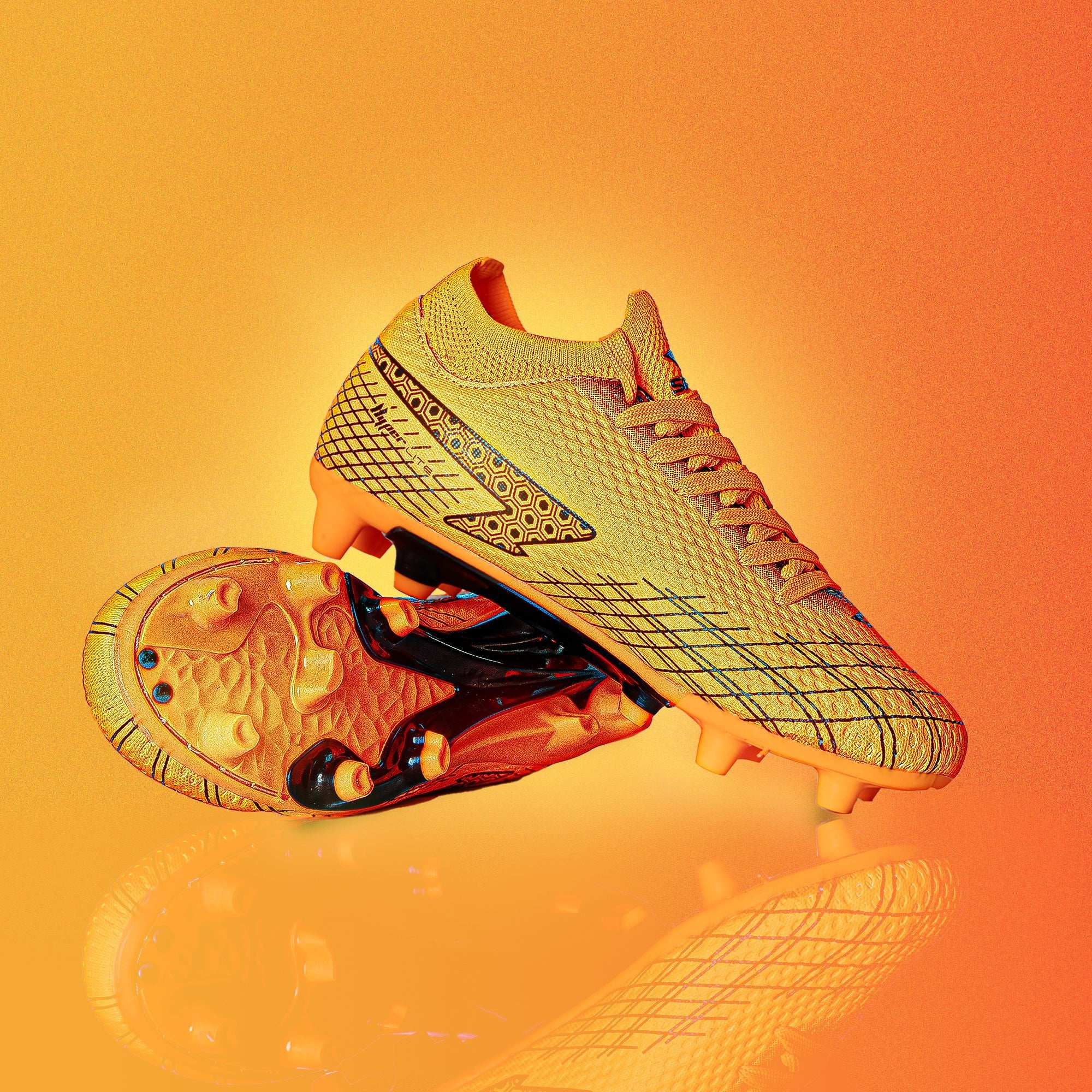 Sfida Blast Junior Football Boots - Orange - The Cricket Warehouse