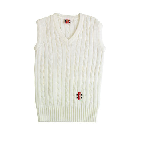 Gray-Nicolls Sleeveless Cricket Sweater Plain - Junior