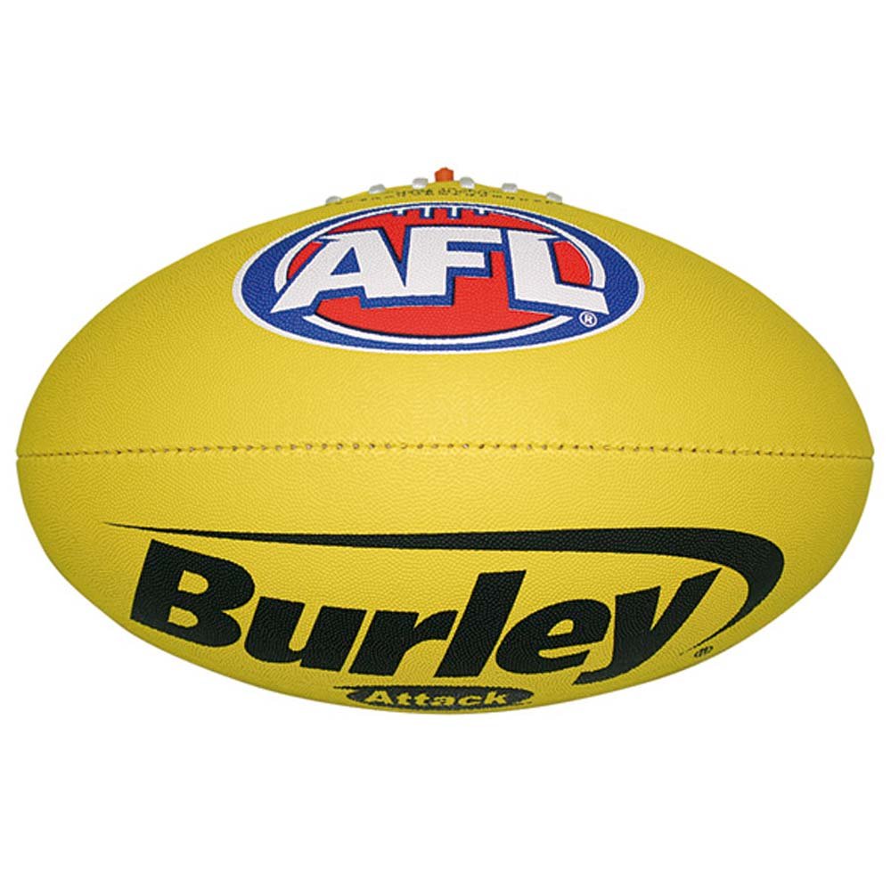 Burley Attack Aussie Rules Football - Yellow - The Cricket Warehouse
