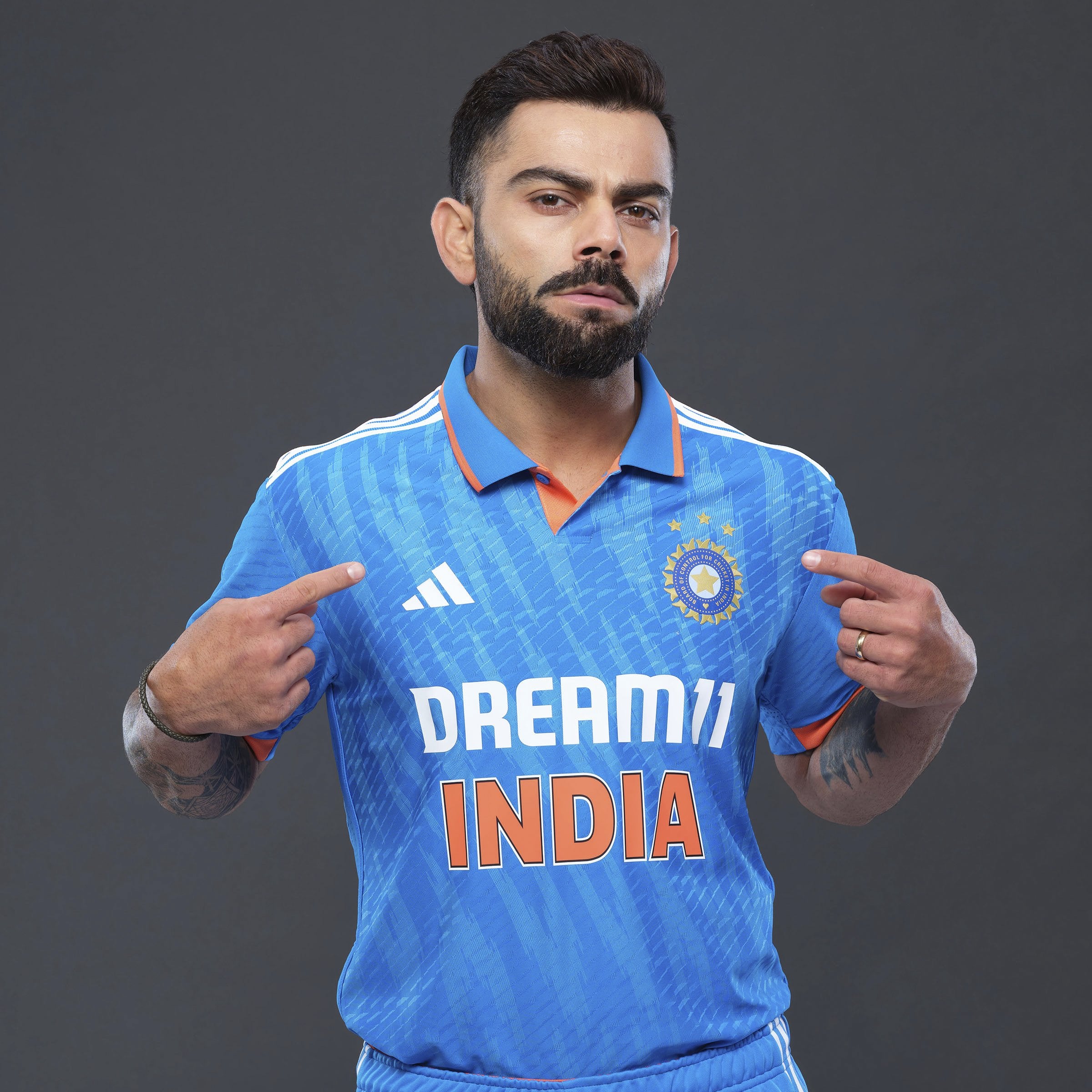 Adidas India - ODI Shirt - The Cricket Warehouse