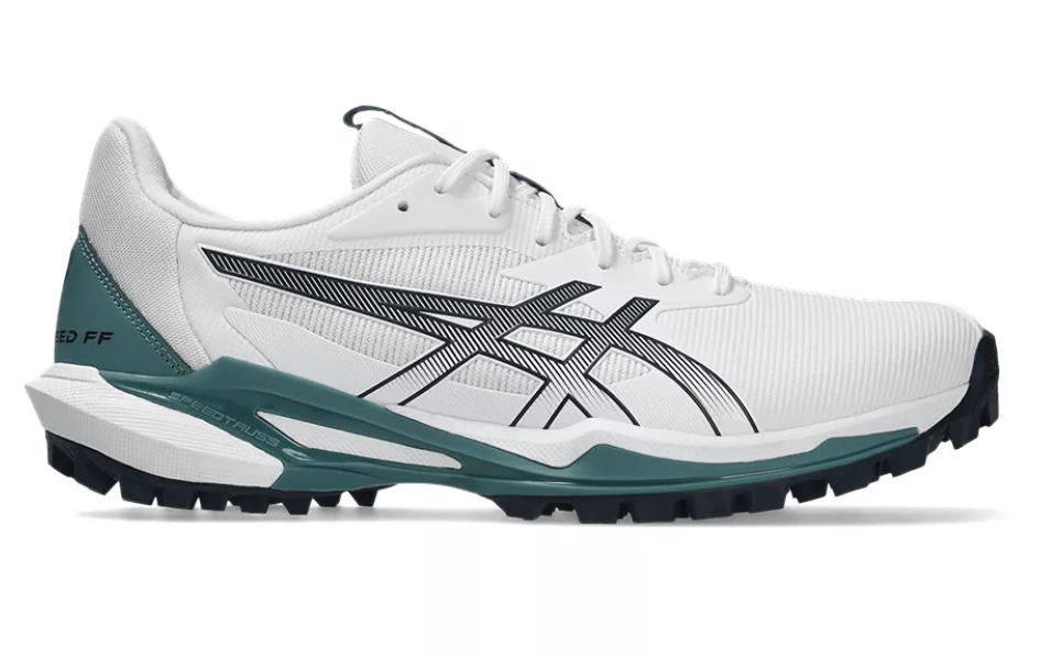 Asics Field Speed Cricket Shoes White/Midnight - The Cricket & Football Warehouse