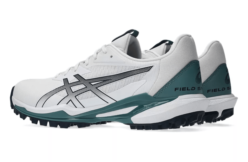 Asics Field Speed Cricket Shoes White/Midnight - The Cricket & Football Warehouse