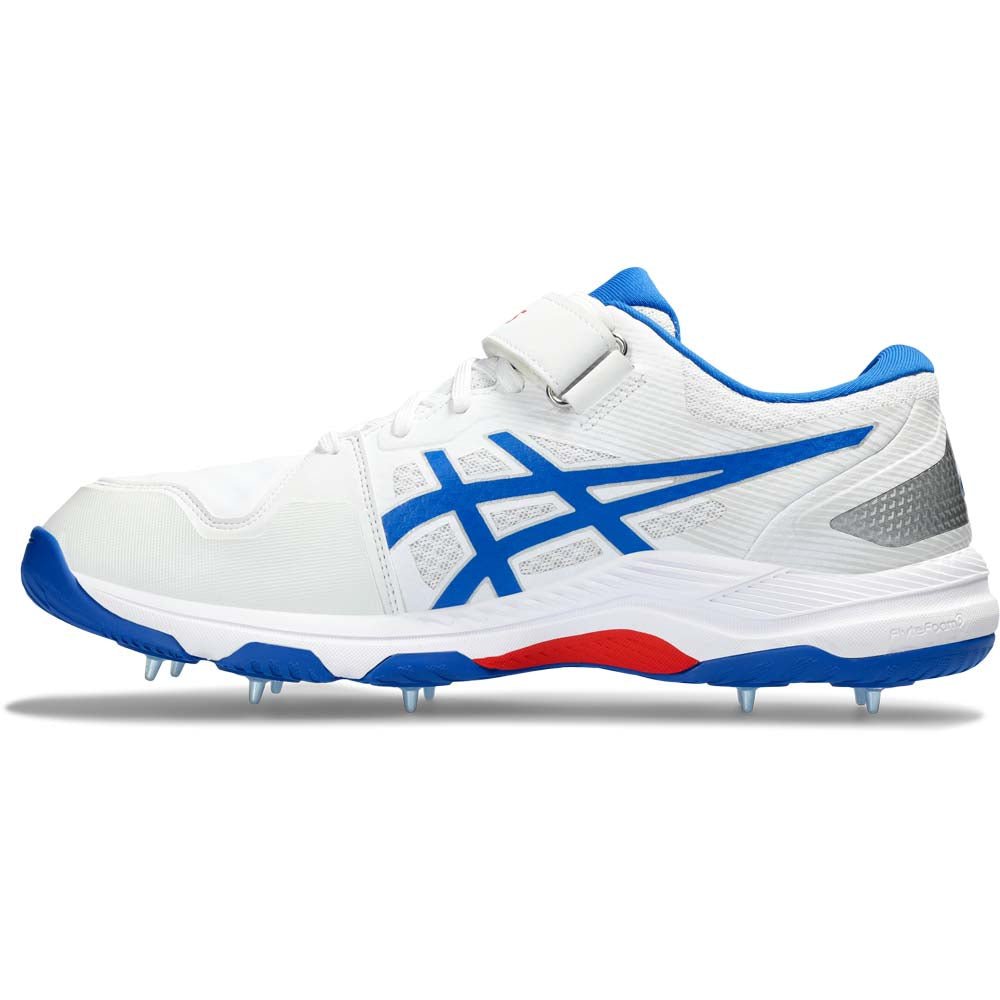 Asics Gel Speed Menace Spike White/Blue - The Cricket Warehouse