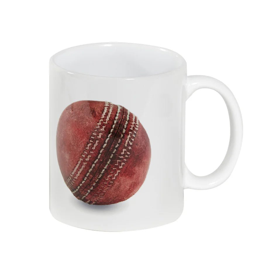 Cricket Mug - Old Ball Design - The Cricket Warehouse