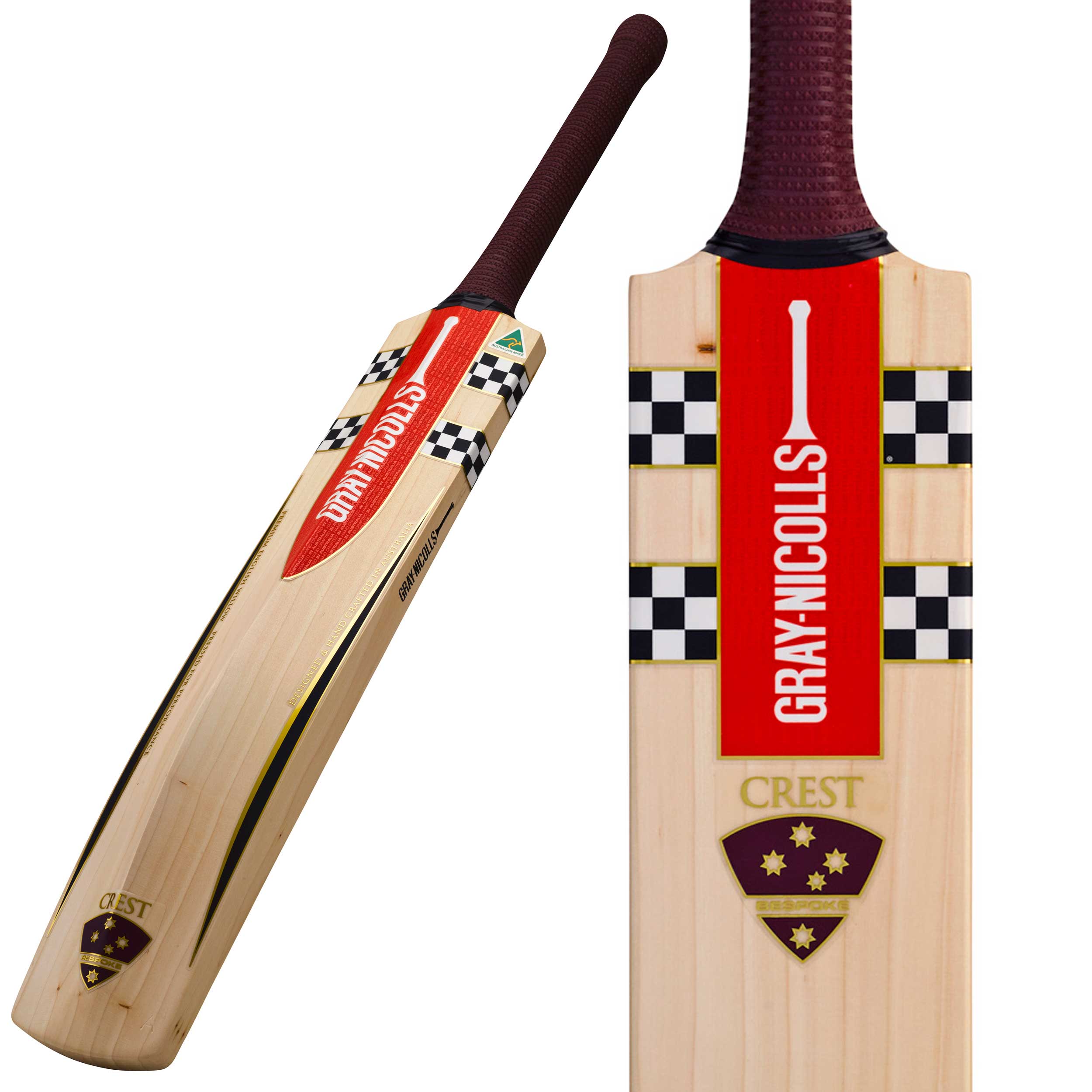 Gray-Nicolls Crest Light Handcrafted Senior Cricket Bat - The Cricket Warehouse