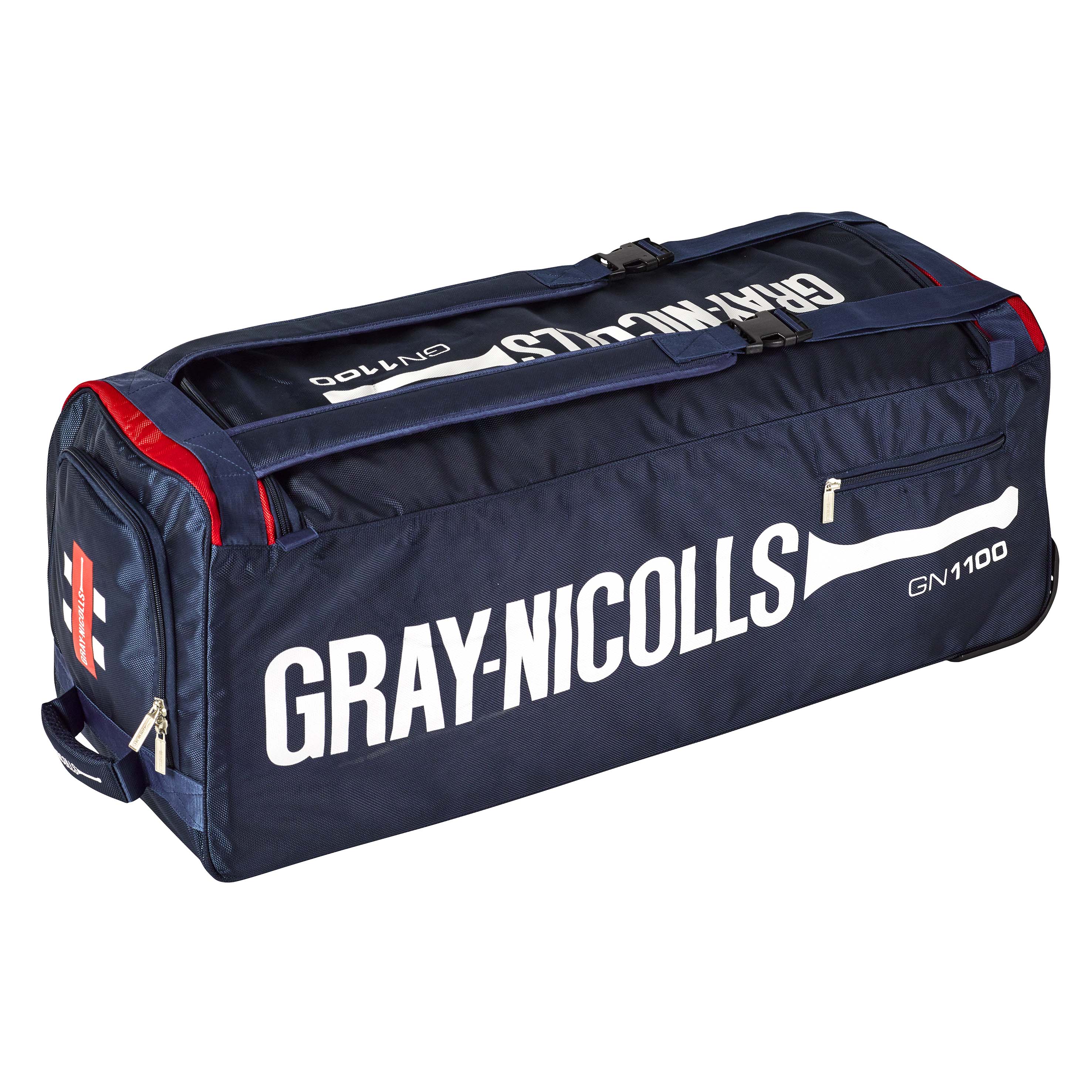 Gray - Nicolls GN 1100 Cricket Wheel Bag - The Cricket Warehouse