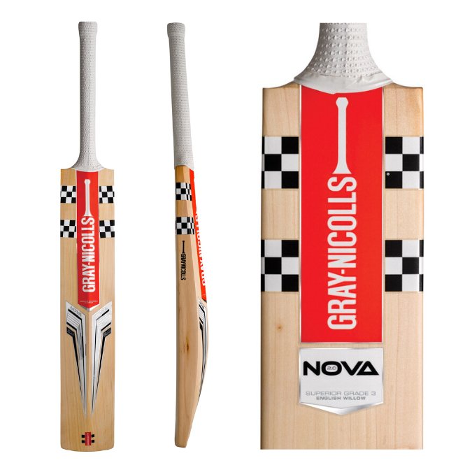 Gray - Nicolls Nova 2.0 750 PLAY NOW Senior Cricket Bat - The Cricket Warehouse