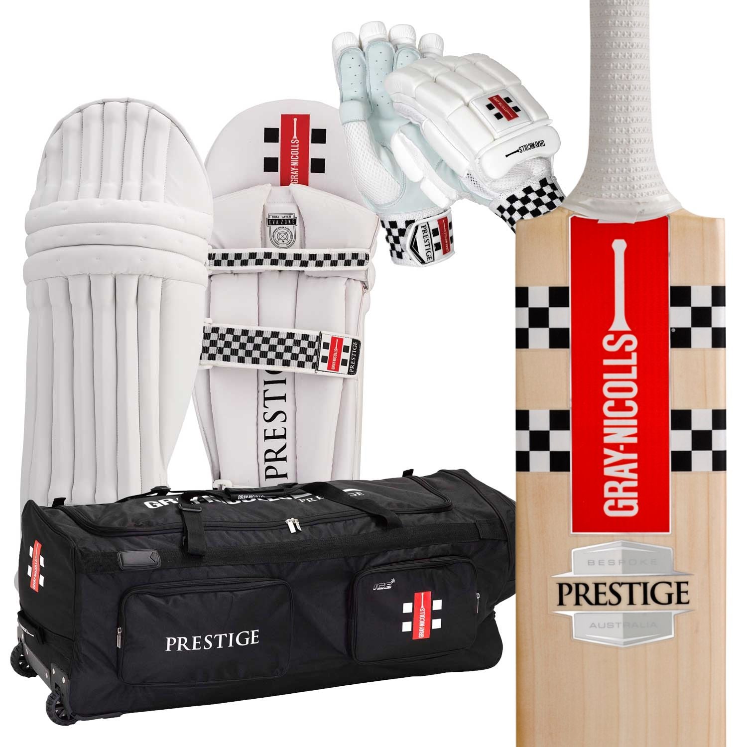 Gray - Nicolls Prestige Senior Kit - Cricket set - The Cricket & Football Warehouse