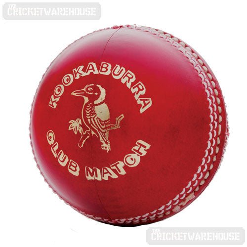 Kookaburra Club Match Red 156gm Cricket Ball - Dozen Price - The Cricket Warehouse