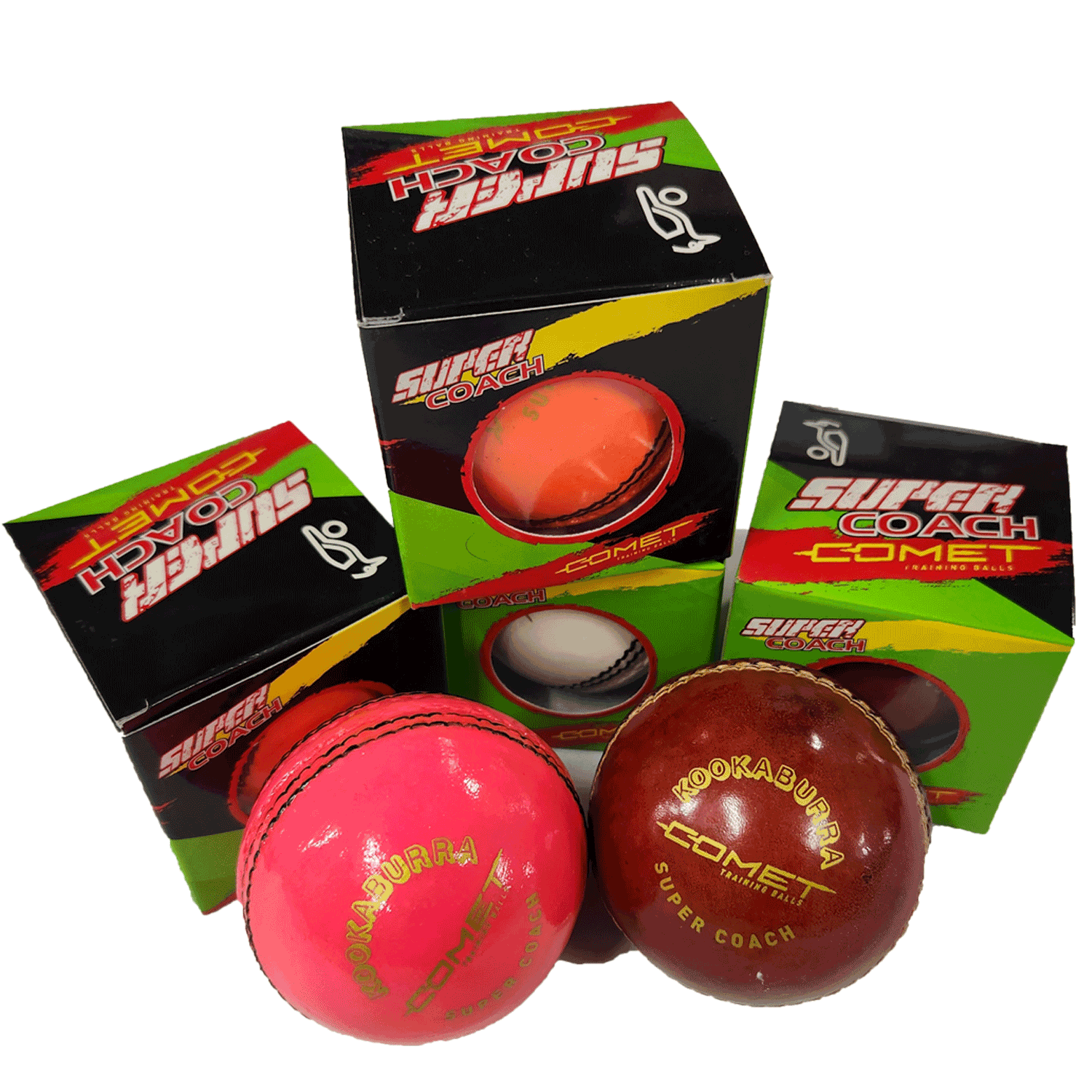 Kookaburra Comet Training Cricket Balls - 6 Pack - The Cricket Warehouse