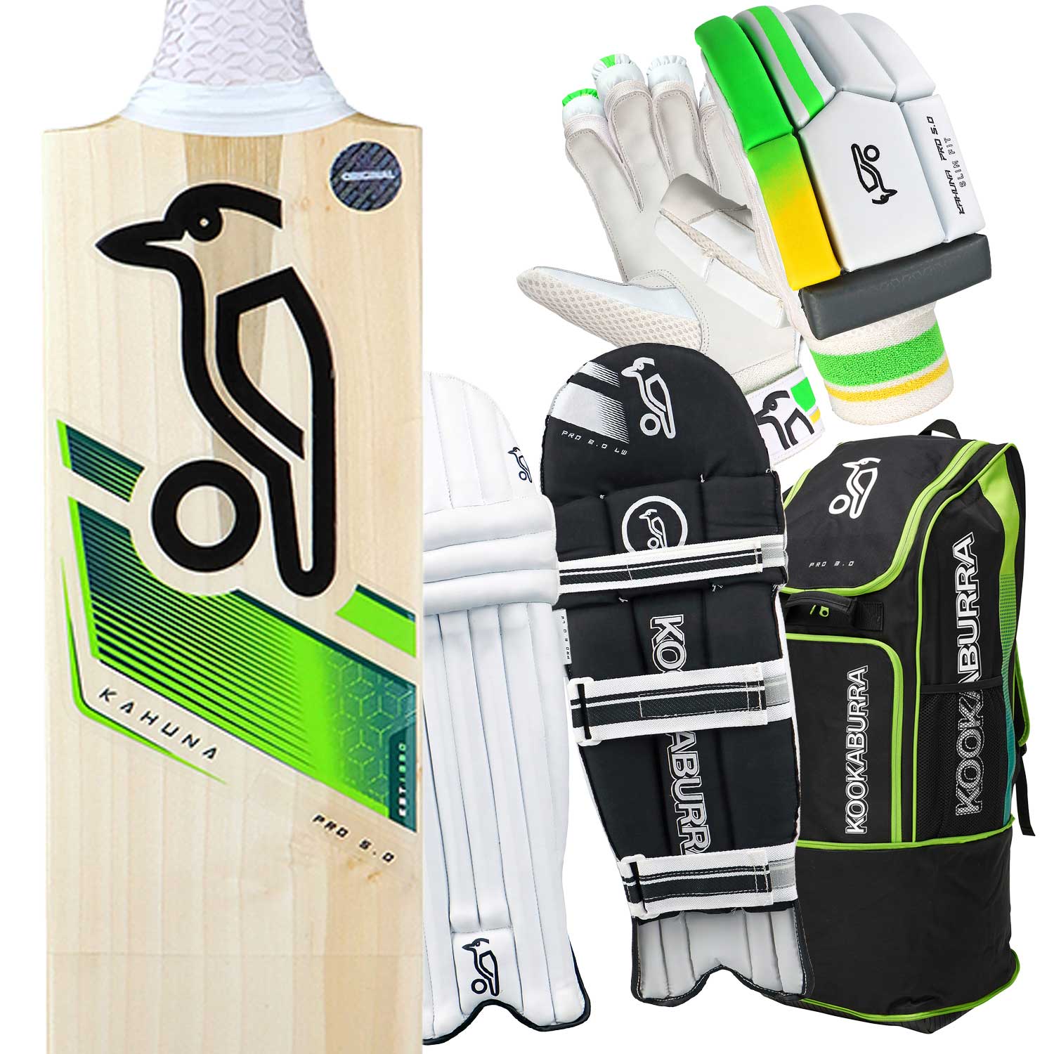 Kookaburra Kahuna - Senior cricket set English willow - The Cricket Warehouse