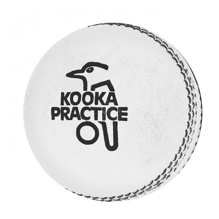 Kookaburra Kooka Practice White Cricket Ball - Dozen Price - The Cricket Warehouse
