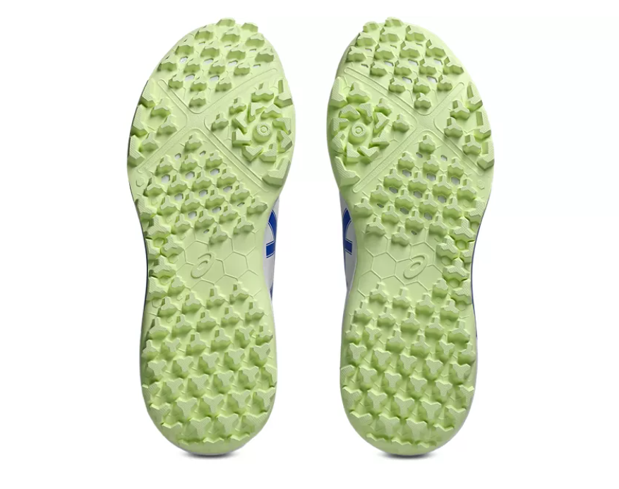 Asics Gel Lethal Field 2 Cricket Rubbers White/Neon Blue