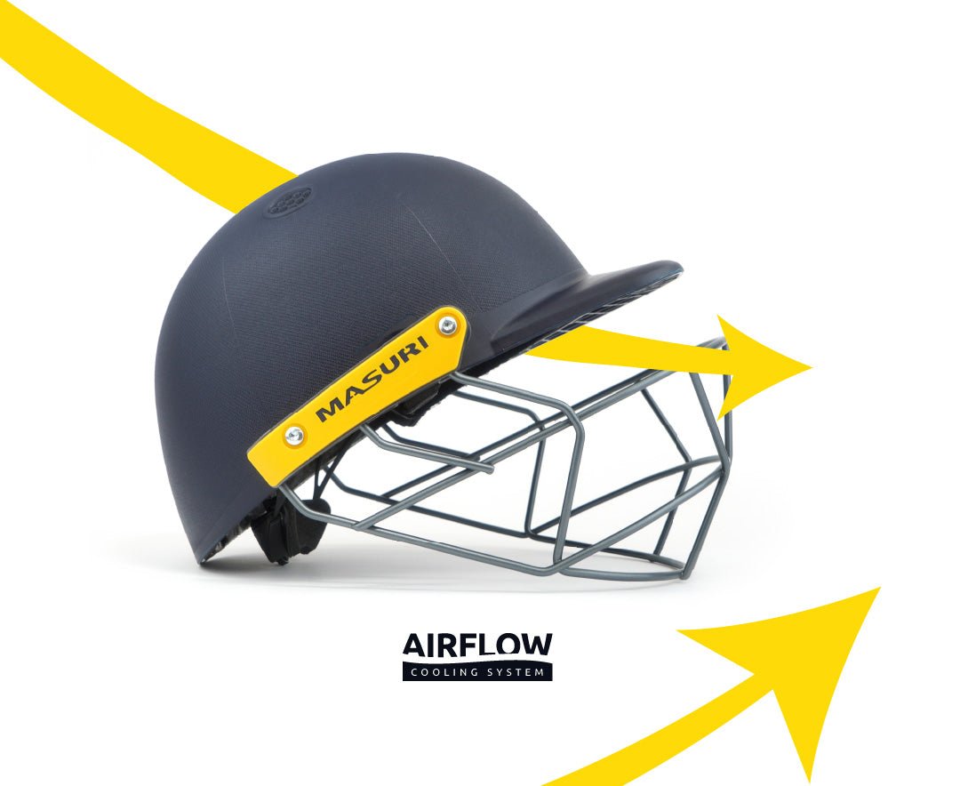 Masuri C-Line Junior Cricket Helmet with Neck Guard - The Cricket & Football Warehouse