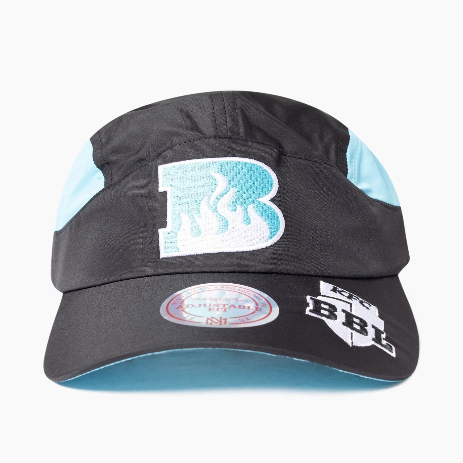Mitchell & Ness Brisbane Heat Contrast Panel Supporter Cap - The Cricket & Football Warehouse