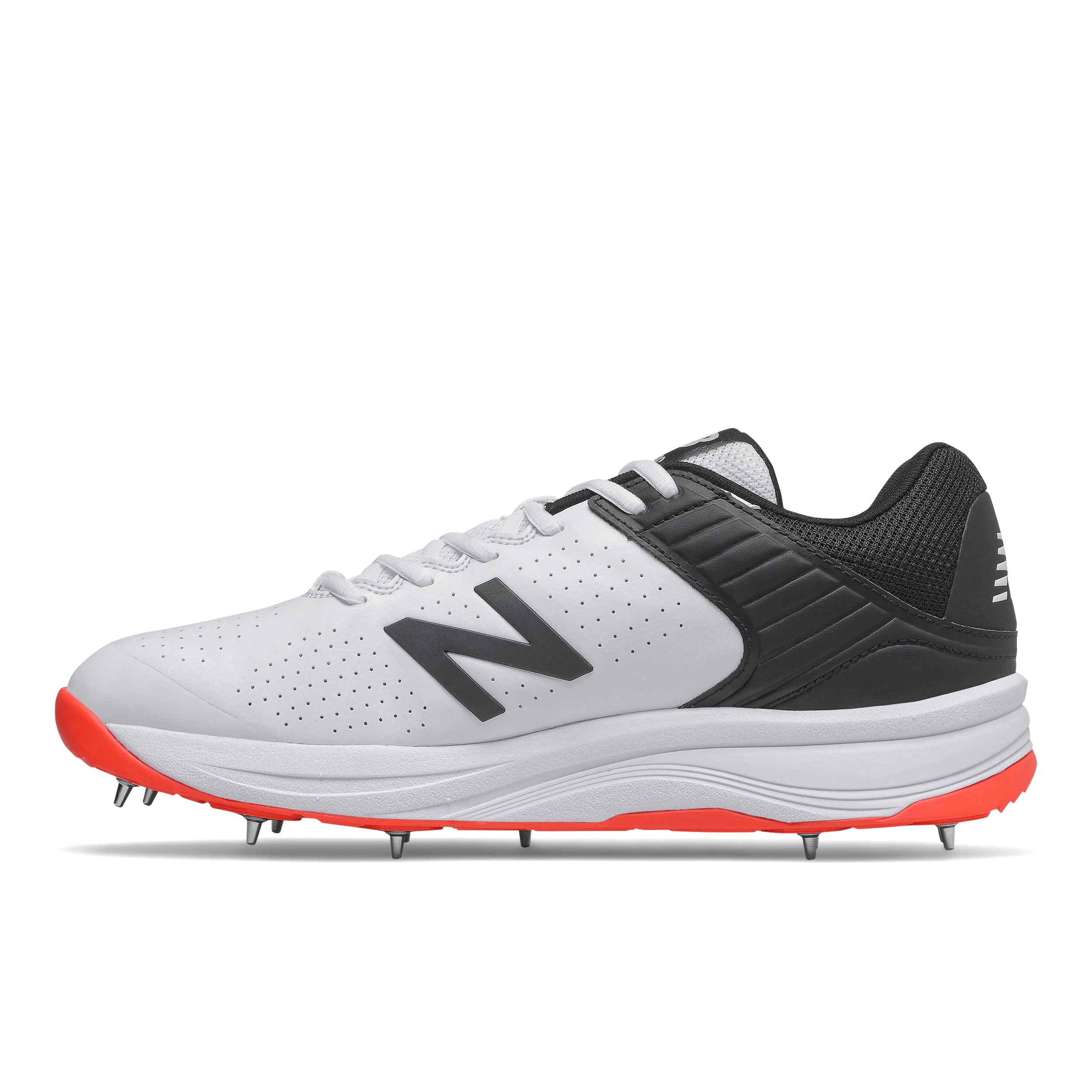 New Balance CK4030 Cricket Spikes White/Red 2E-Fit - The Cricket Warehouse