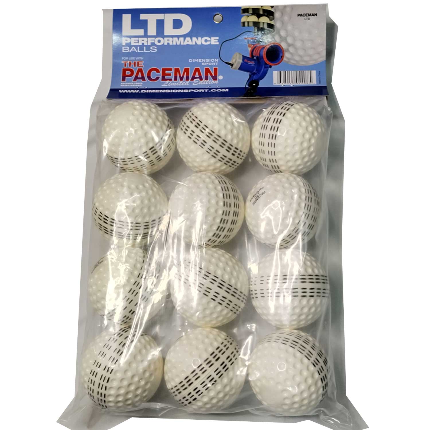 Paceman Cricket Bowling Machine Balls - LTD Performance Ball 12 Pack - The Cricket Warehouse