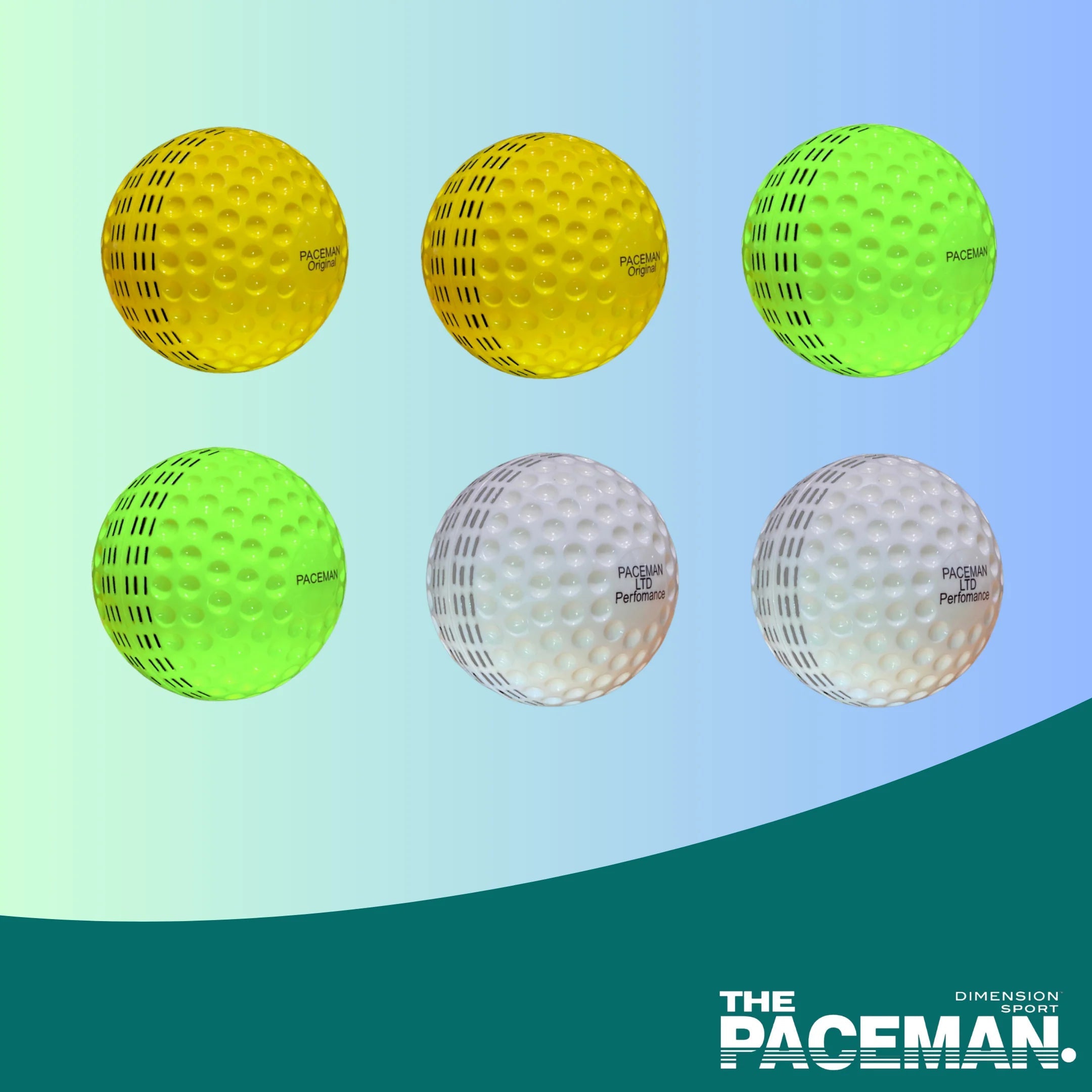 Paceman Pitch Attack Machine Balls - Mixed 6 Pack - The Cricket & Football Warehouse