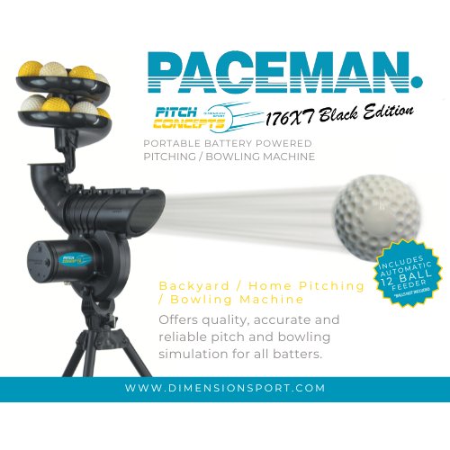 Paceman Pitch Concepts 176 XT - Cricket Bowling Machine - The Cricket Warehouse