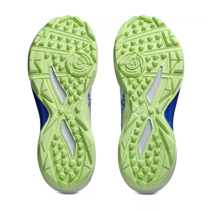 Asics Gel Peake 3 Cricket Rubbers White/Neon Blue