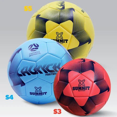 SUMMIT Football Australia Launch Coloured Soccer Ball - The Cricket & Football Warehouse