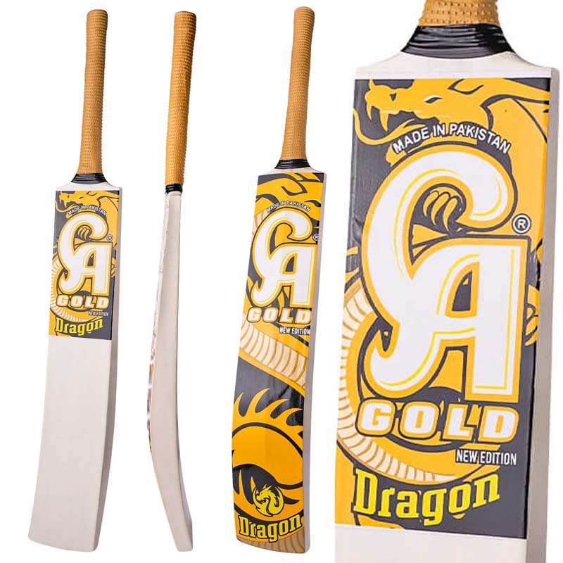 Tape Ball Cricket Bat - Gold Dragon - The Cricket Warehouse