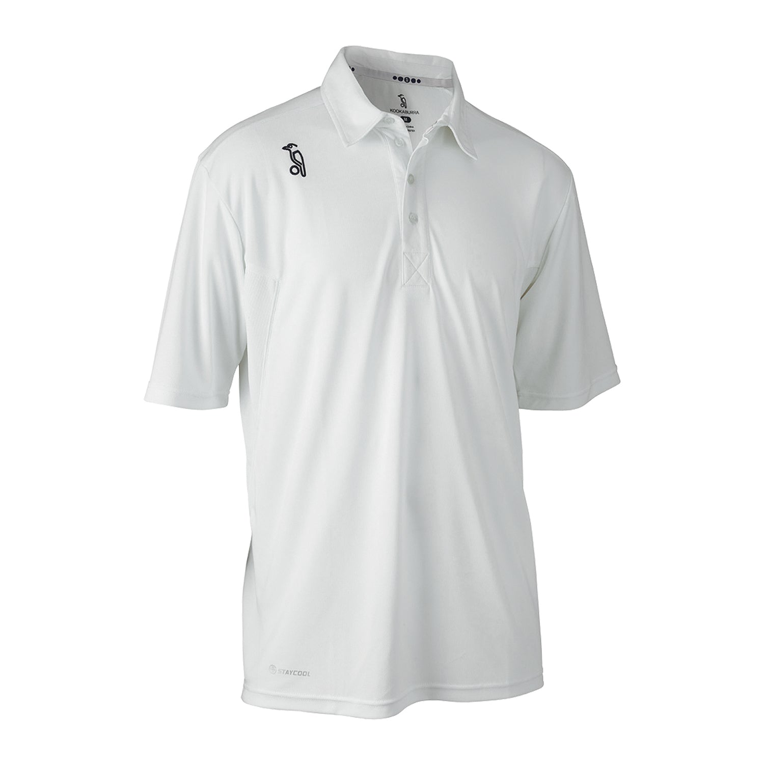 Kookaburra Pro Active Short Sleeve White Cricket Shirt
