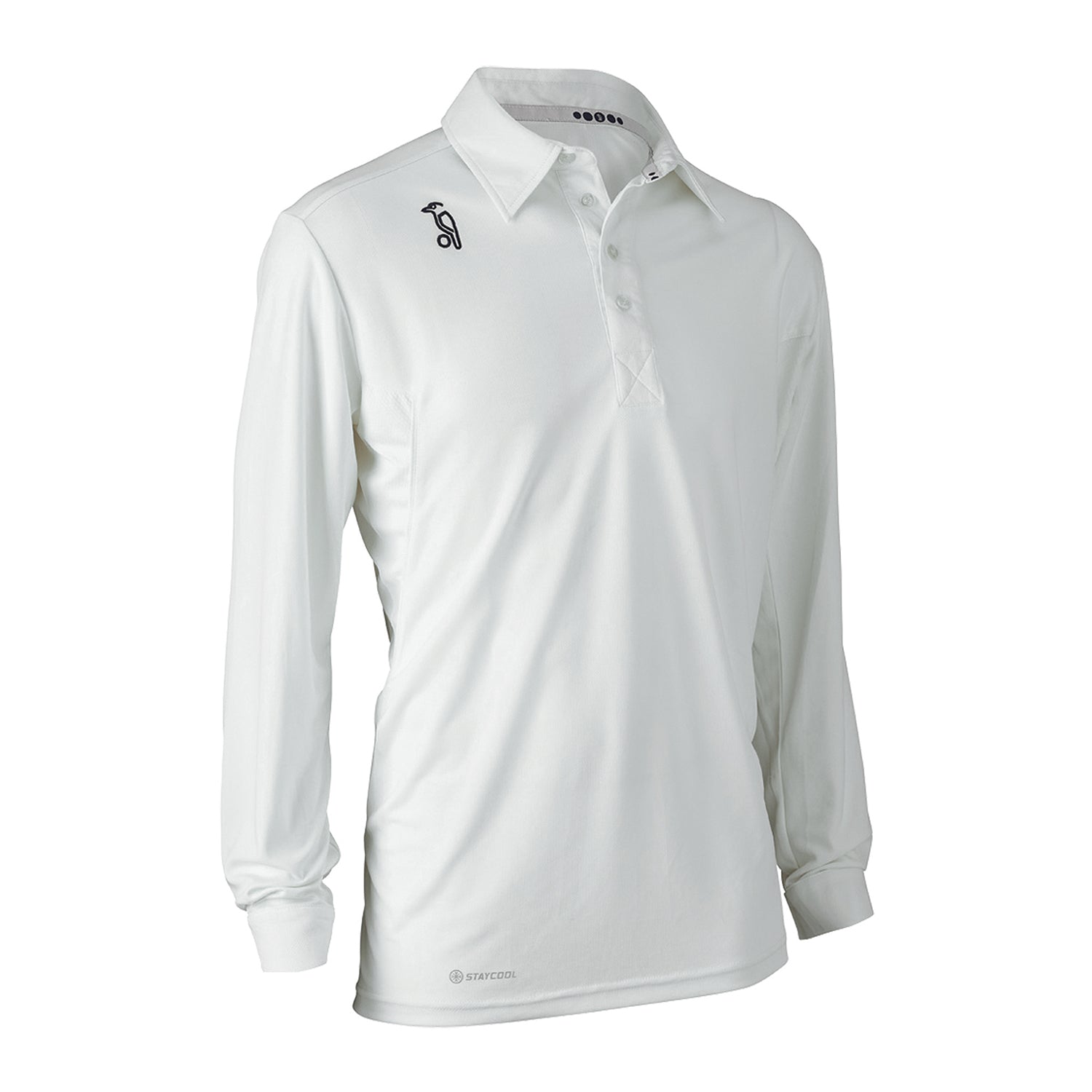 Kookaburra Pro Active Long Sleeve White Cricket Shirt