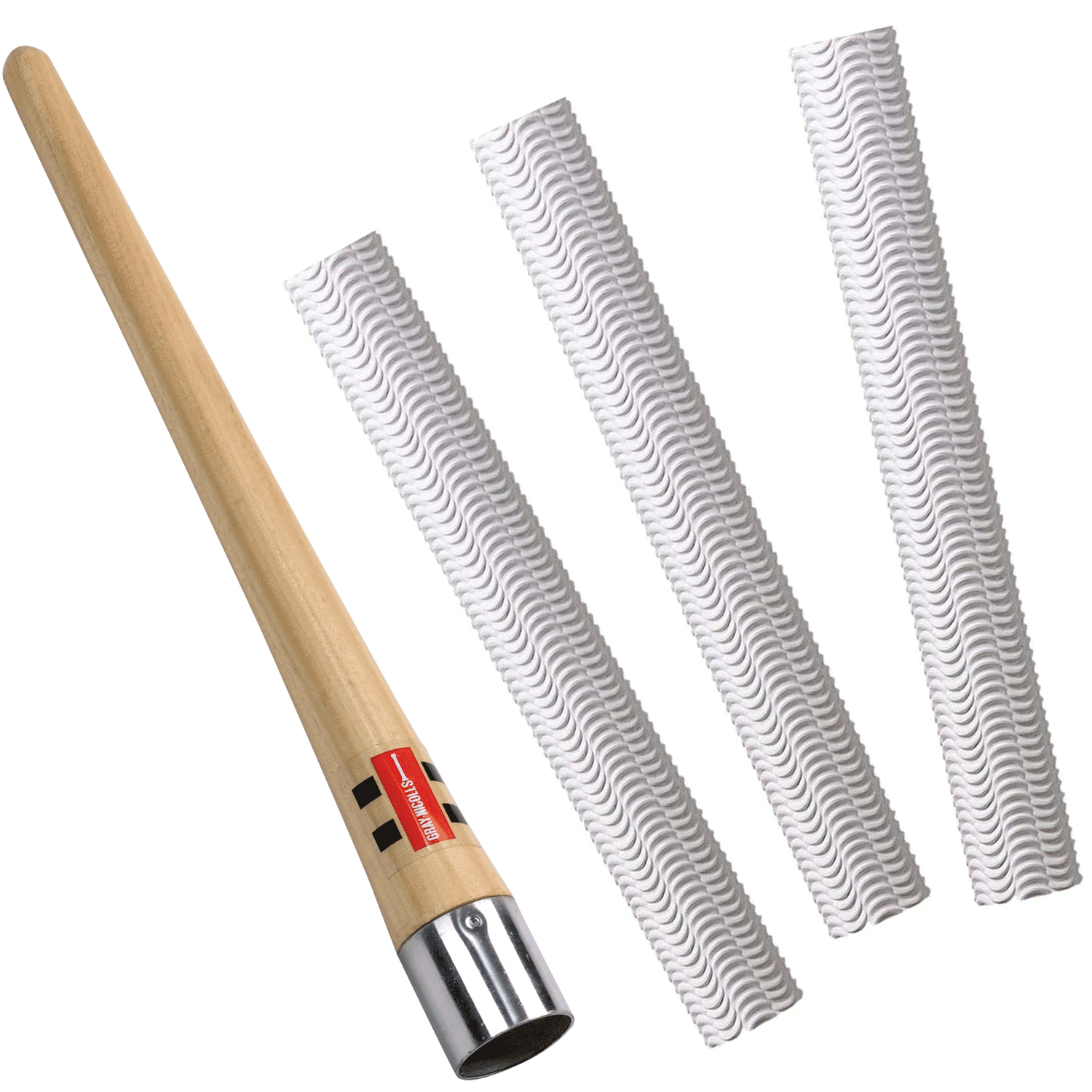 3 Pack of Cricket Batting Grips & Gripping Cone
